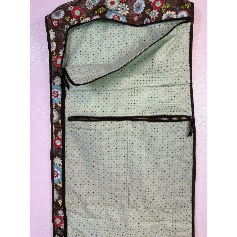 Thirty One Travel Garment Bag Multi Colored Floral Fanfare Retired Luggage